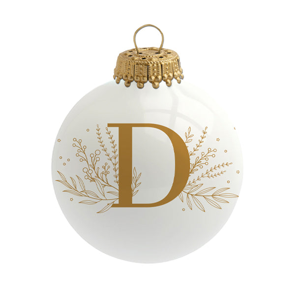 Boule de Noël personnalisée Alphabet par Sophie Rivière®