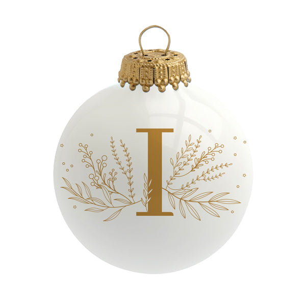 Boule de Noël personnalisée Alphabet par Sophie Rivière®