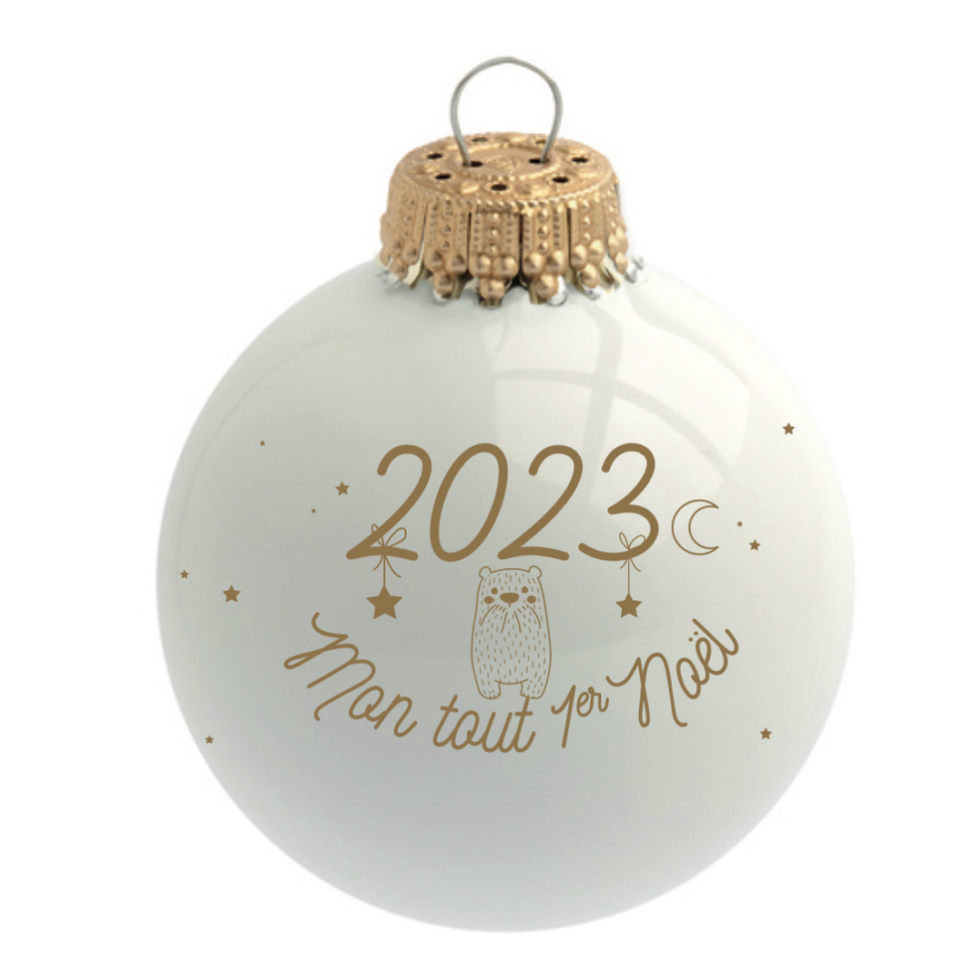 Boule de Noël personnalisée 2023 Mon Tout Premier Noël