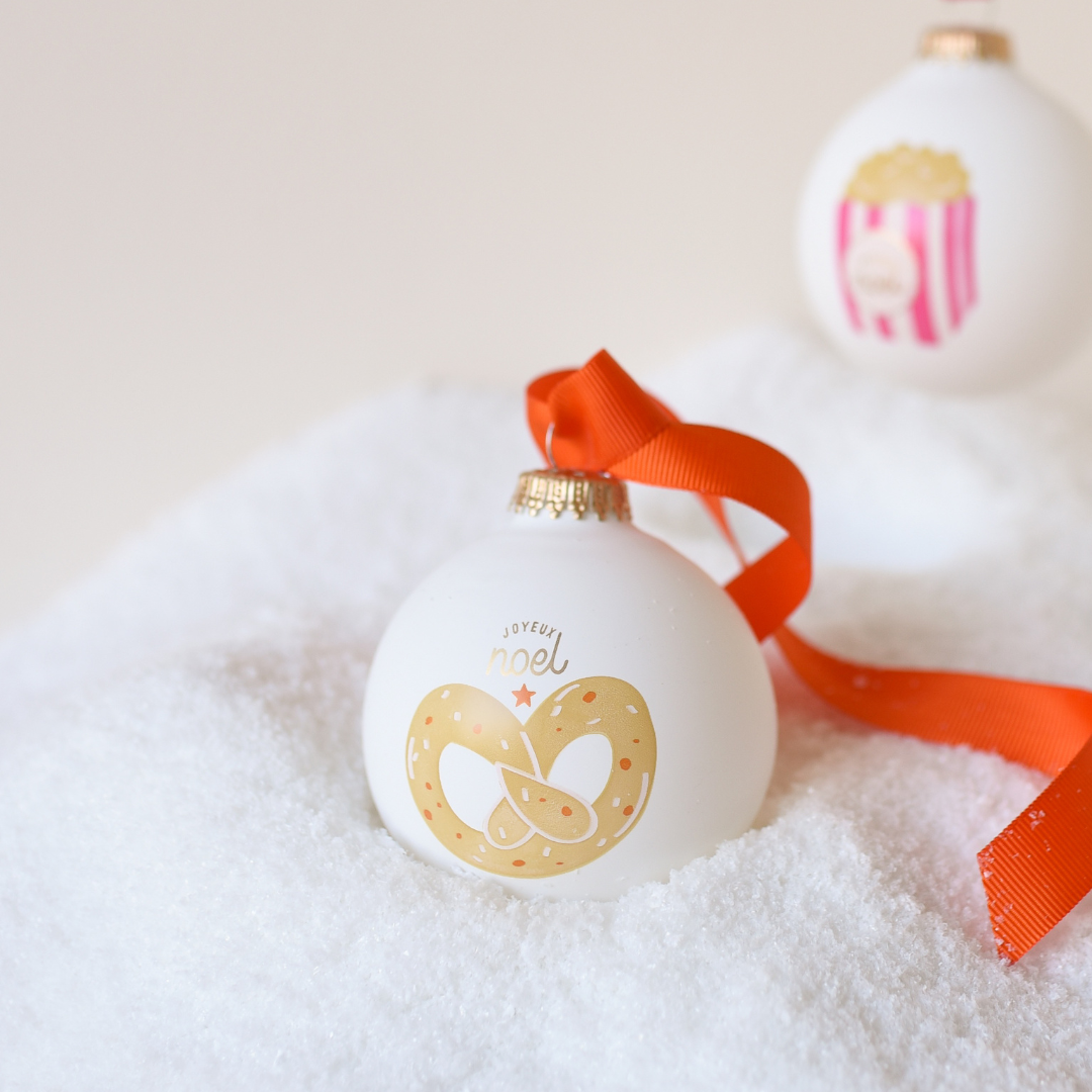 Boule de Noël personnalisée Bretzel