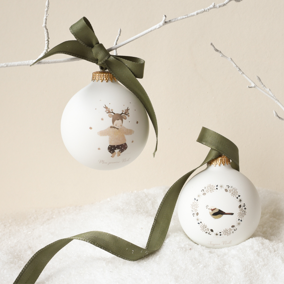 Photo Boule de Noel Premier Noel par Les Yeux Fripons Baubels