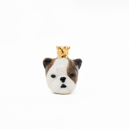 Photo de la fève bouledogue de la marque Baubels