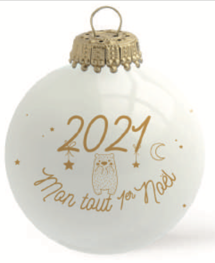 Boule de Noël personnalisée 2021 Mon Tout Premier Noël