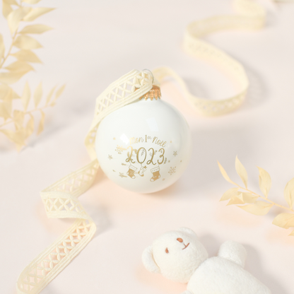 Boule de Noël personnalisée mon Premier Noël 2023