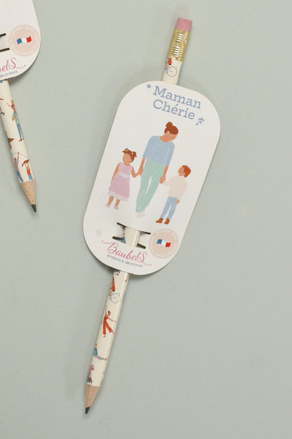 Crayon papier personnalisé Maman chérie