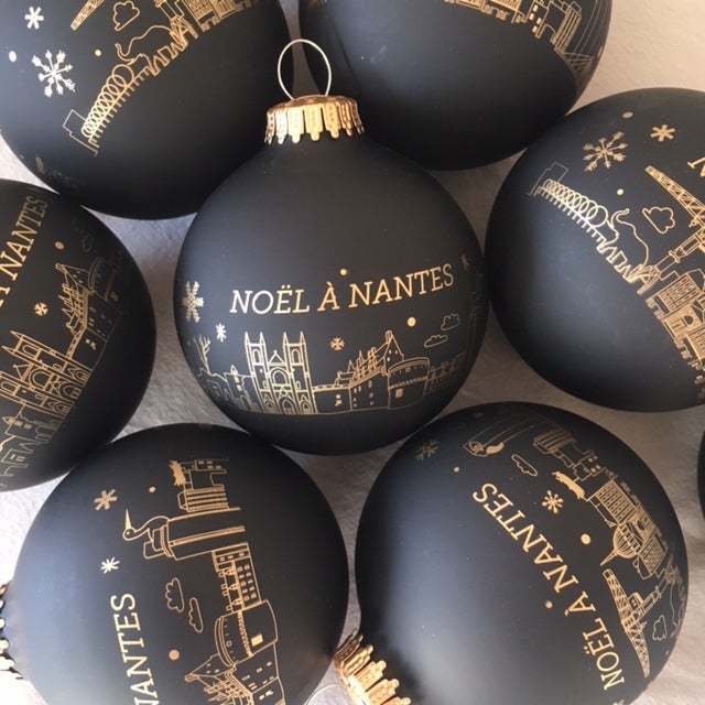 Boule de Noël Le Voyage à Nantes - noir mat
