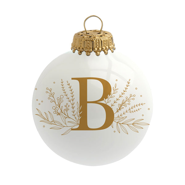 Boule de Noël personnalisée Alphabet par Sophie Rivière®