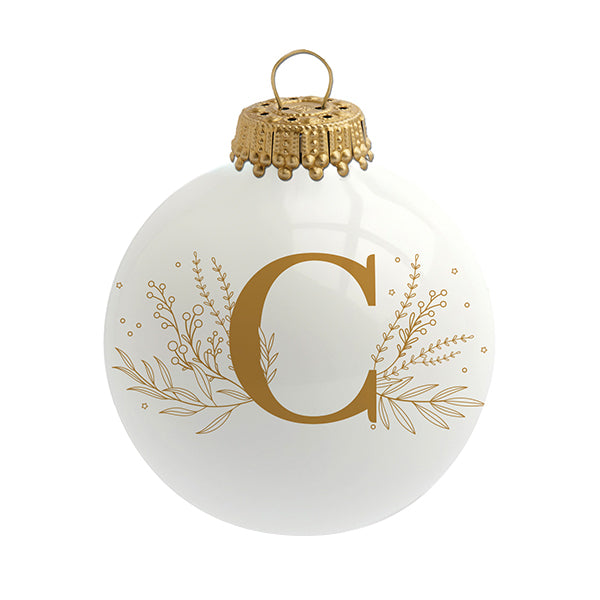 Boule de Noël personnalisée Alphabet par Sophie Rivière®
