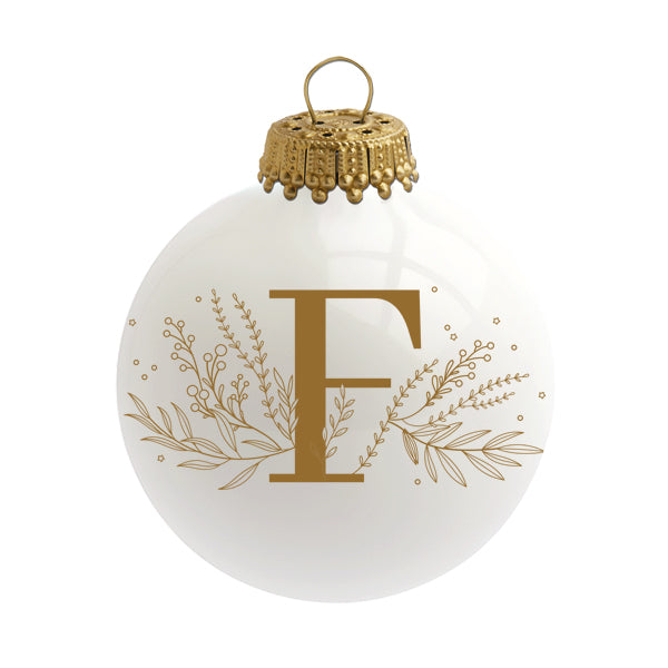 Boule de Noël personnalisée Alphabet par Sophie Rivière®