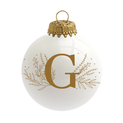 Boule de Noël personnalisée Alphabet par Sophie Rivière®