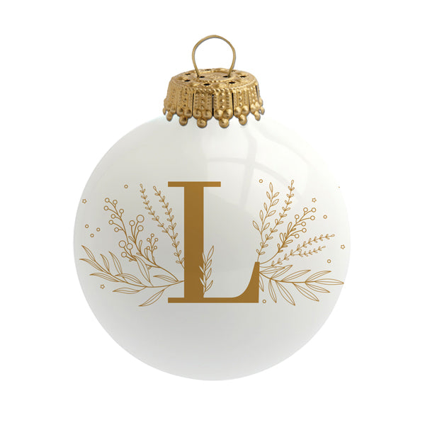 Boule de Noël personnalisée Alphabet par Sophie Rivière®