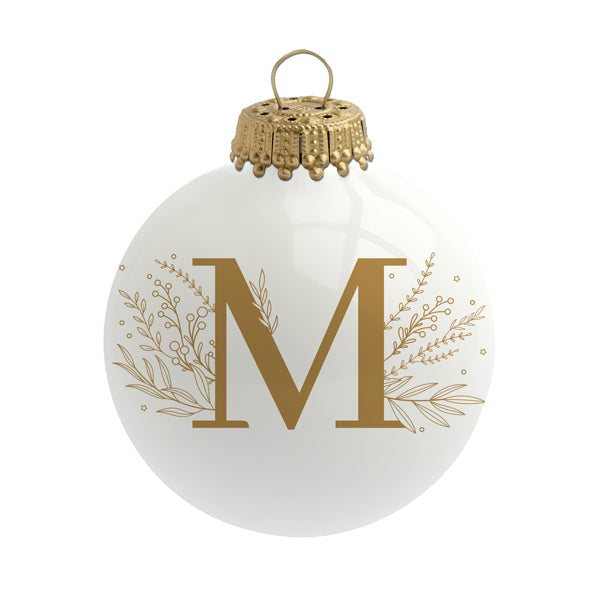 Boule de Noël personnalisée Alphabet par Sophie Rivière®