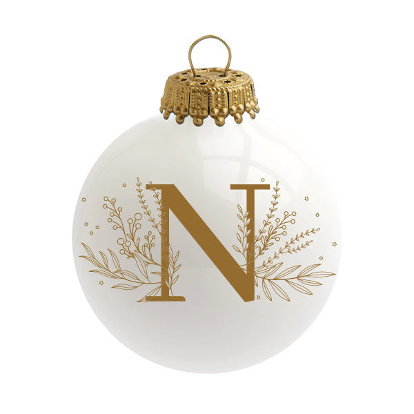 Boule de Noël personnalisée Alphabet par Sophie Rivière®