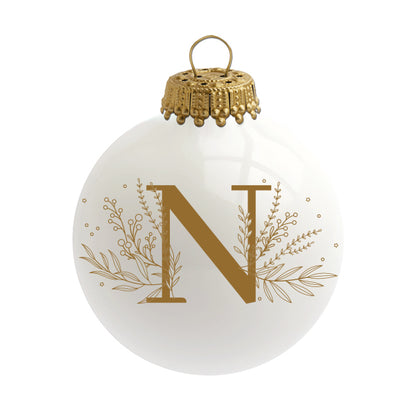 Boule de Noël personnalisée Alphabet par Sophie Rivière®