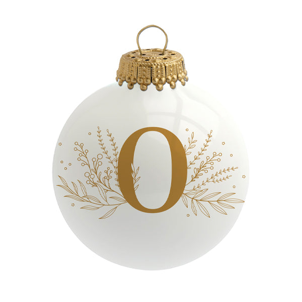 Boule de Noël personnalisée Alphabet par Sophie Rivière®