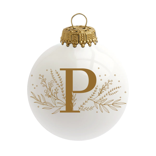 Boule de Noël personnalisée Alphabet par Sophie Rivière®