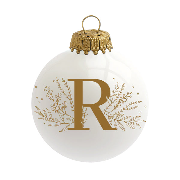 Boule de Noël personnalisée Alphabet par Sophie Rivière®