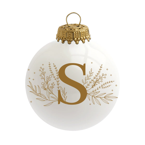 Boule de Noël personnalisée Alphabet par Sophie Rivière®