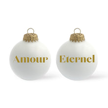 Charger l&#39;image dans la galerie, Boule de Noël personnalisée BLANC MAT
