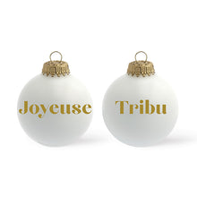Charger l&#39;image dans la galerie, Boule de Noël personnalisée BLANC MAT
