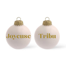 Charger l&#39;image dans la galerie, Boule de Noël personnalisée ROSE POUDRÉ
