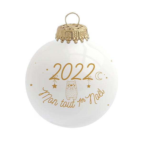 Boule de Noël personnalisée 2022 Mon Tout Premier Noël