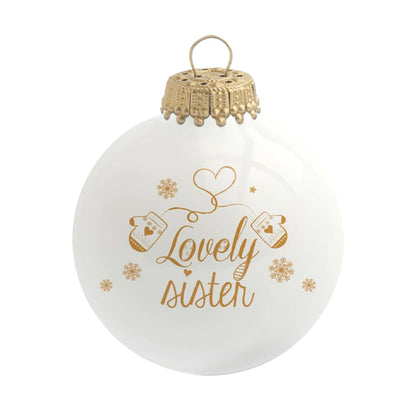 Boule de Noël personnalisée Lovely Sister