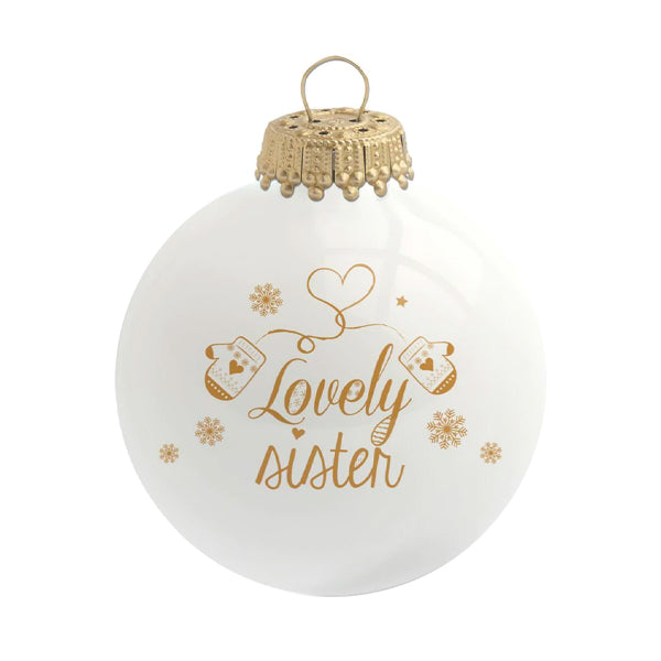 Boule de Noël personnalisée Lovely Sister