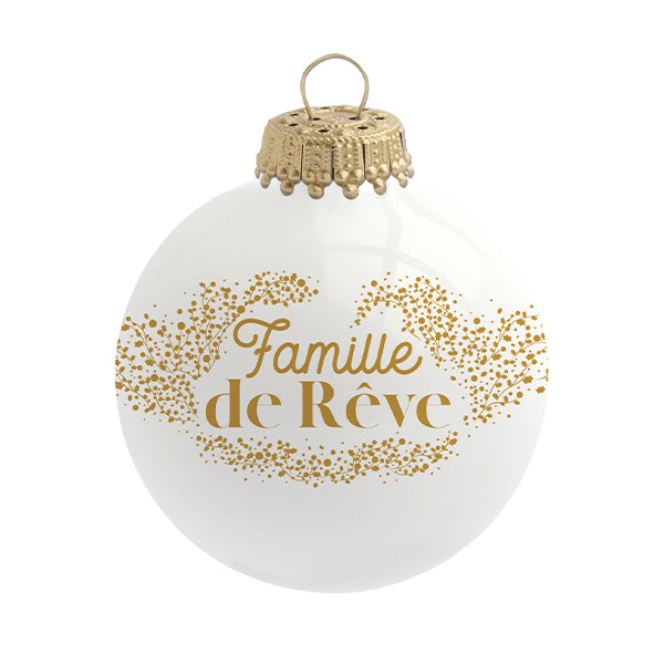 Boule de Noël personnalisée &quot;Famille de Rêve&quot;