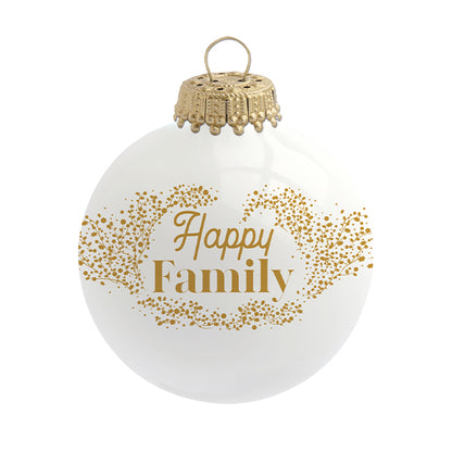 Boule de Noël personnalisée &quot;Happy Family&quot;