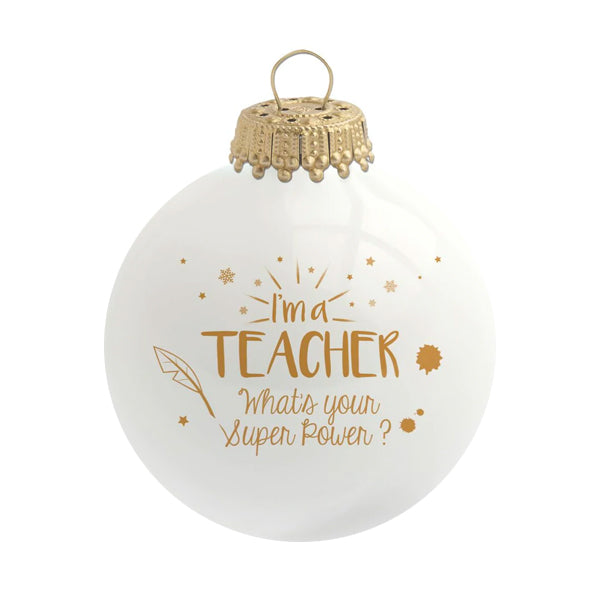 Boule de Noël personnalisée I'm a Teacher