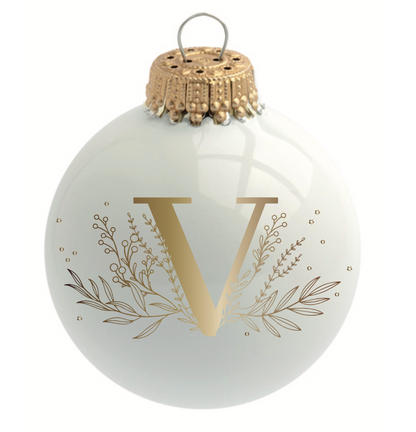 Boule de Noël personnalisée Alphabet par Sophie Rivière®