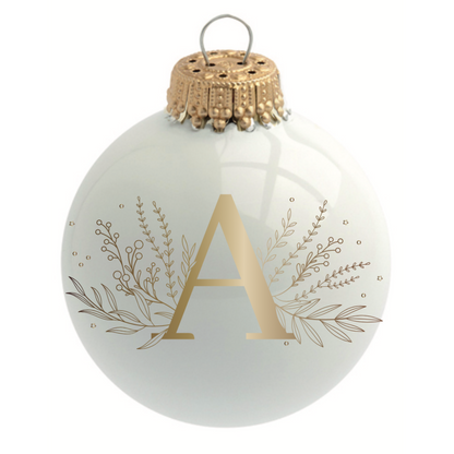 Boule de Noël personnalisée Alphabet par Sophie Rivière®