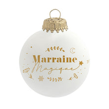 Charger l&#39;image dans la galerie, Boule de Noël personnalisée Marraine magique
