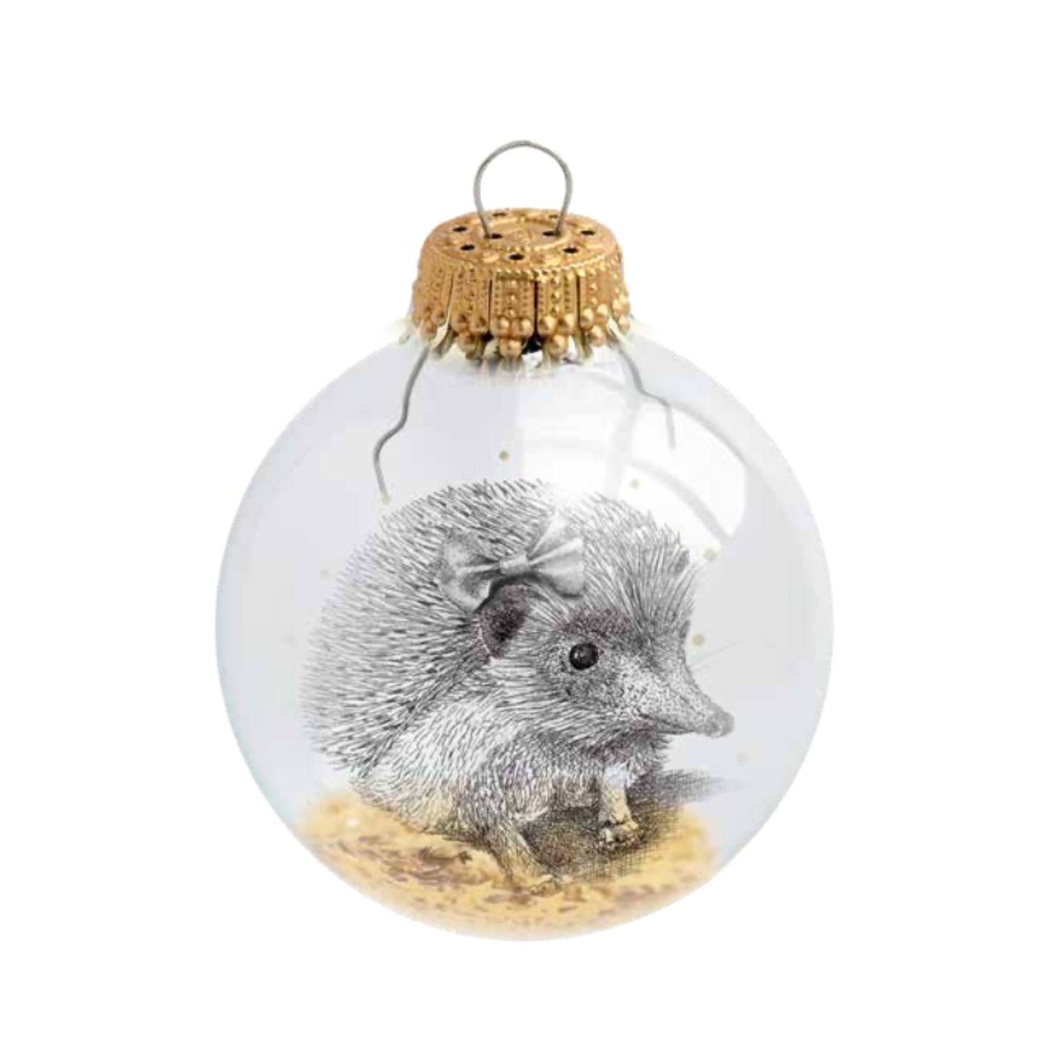 Boule de Noël personnalisée Mr Naturaliste Hérisson