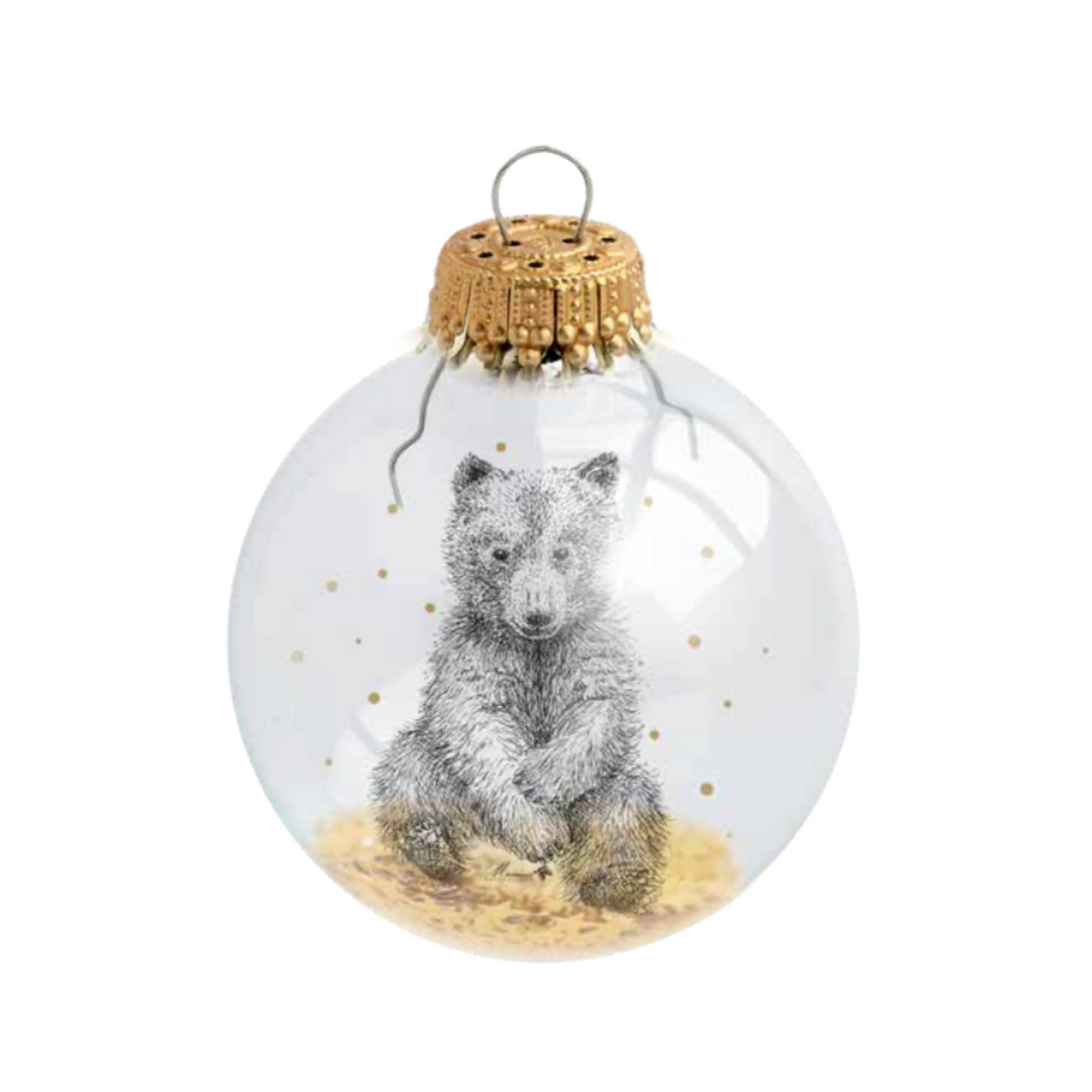 Boule de Noël personnalisée Mr Naturaliste Ourson