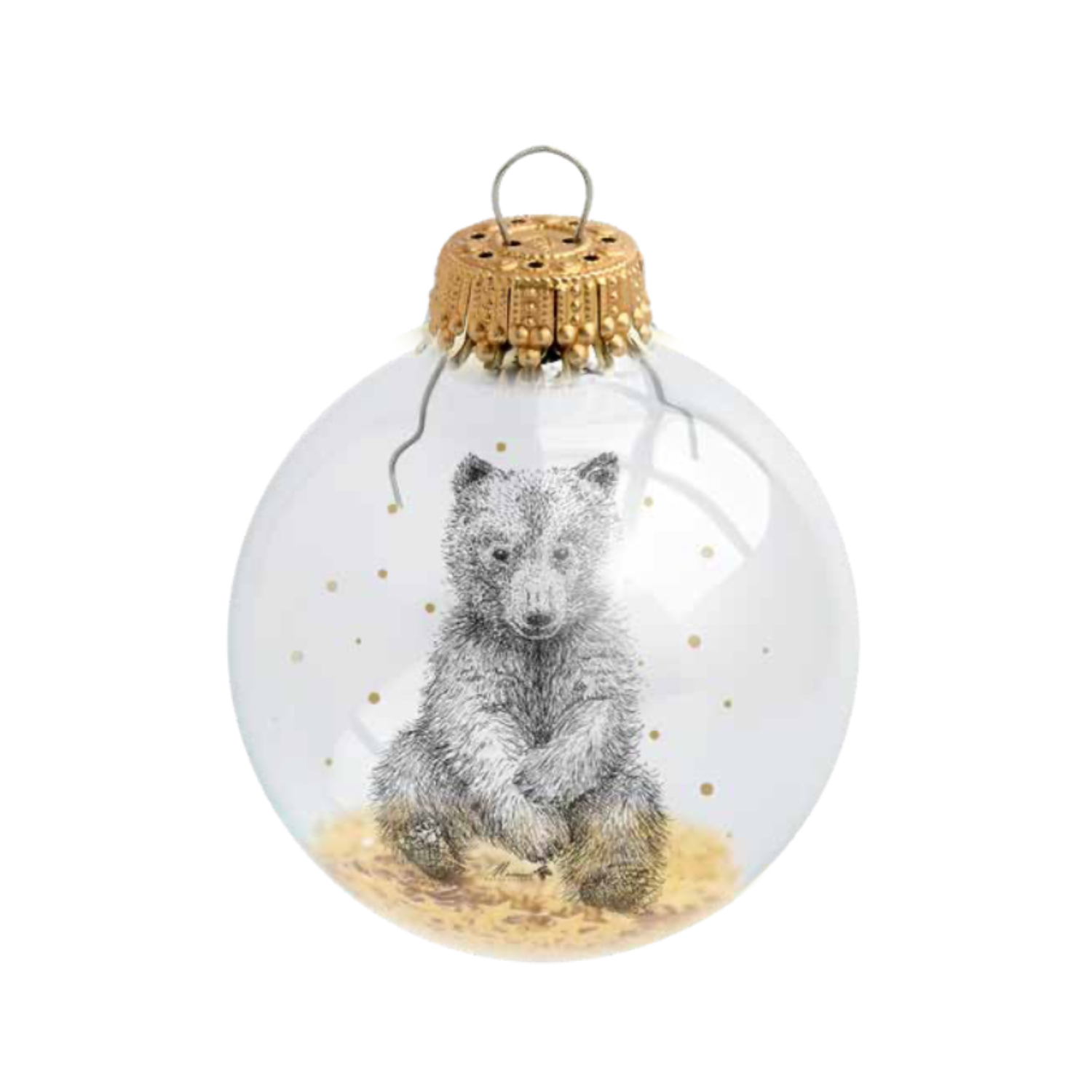 Boule de Noël personnalisée Mr Naturaliste Ourson