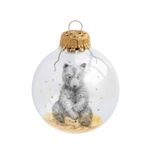 Charger l&#39;image dans la galerie, Boule de Noël personnalisée Mr Naturaliste Ourson
