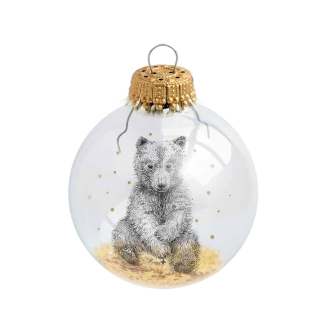 Boule de Noël personnalisée Mr Naturaliste Ourson