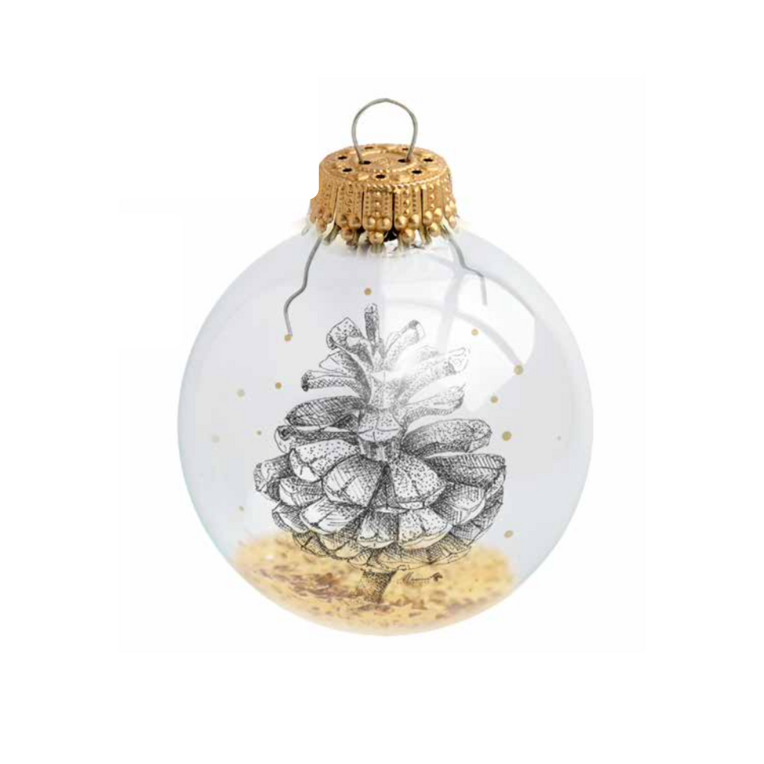 Boule de Noël personnalisée Mr Naturaliste Pomme de pin