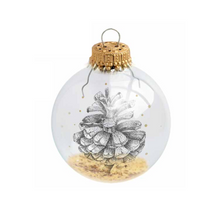Charger l&#39;image dans la galerie, Boule de Noël personnalisée Mr Naturaliste Pomme de pin
