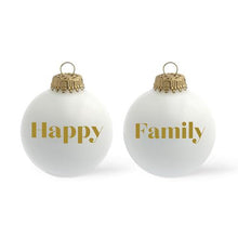 Charger l&#39;image dans la galerie, Boule de Noël personnalisée BLANC MAT
