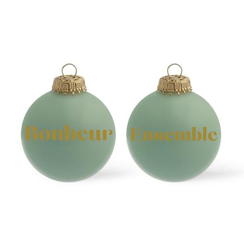 Boule de Noël personnalisée TILLEUL