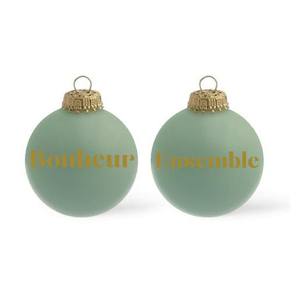 Boule de Noël personnalisée TILLEUL