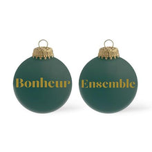 Charger l&#39;image dans la galerie, Boule de Noël personnalisée VERT NOËL
