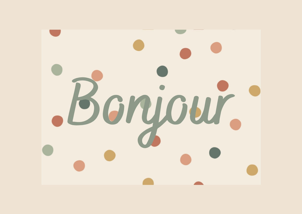Carte à message CONFETTIS