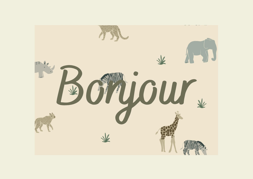 Carte à message SAVANE