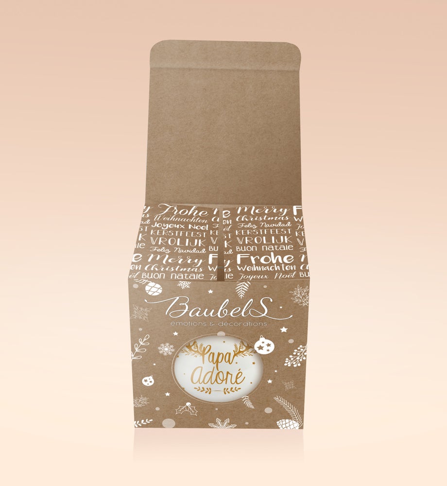 Boule de Noël personnalisée &quot;Ma Marraine préférée&quot;