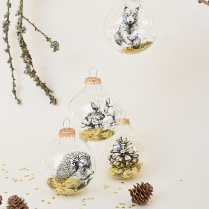 Boule de Noël personnalisée Mr Naturaliste Ourson